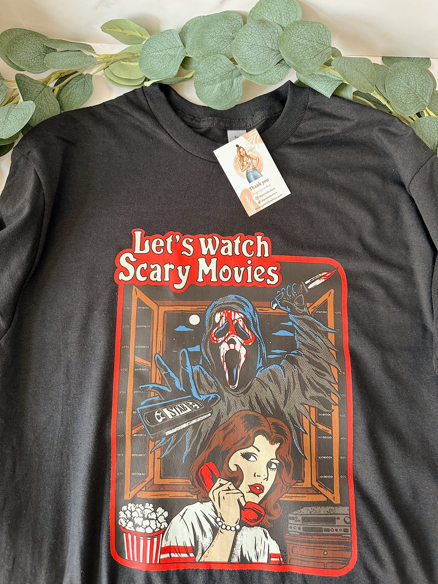 Let's Watch Scary Movies Sweater/Shirt | GeminiKrafts
