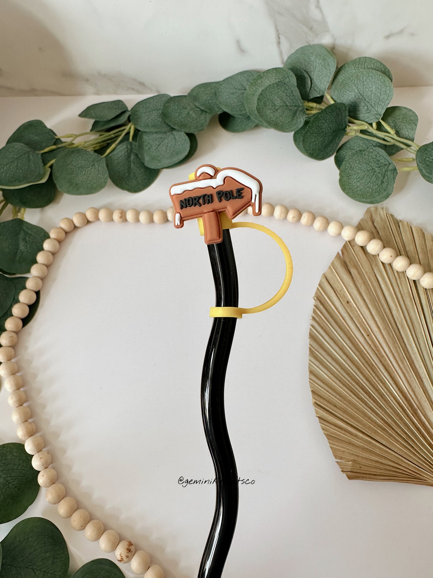 North Pole Straw Topper