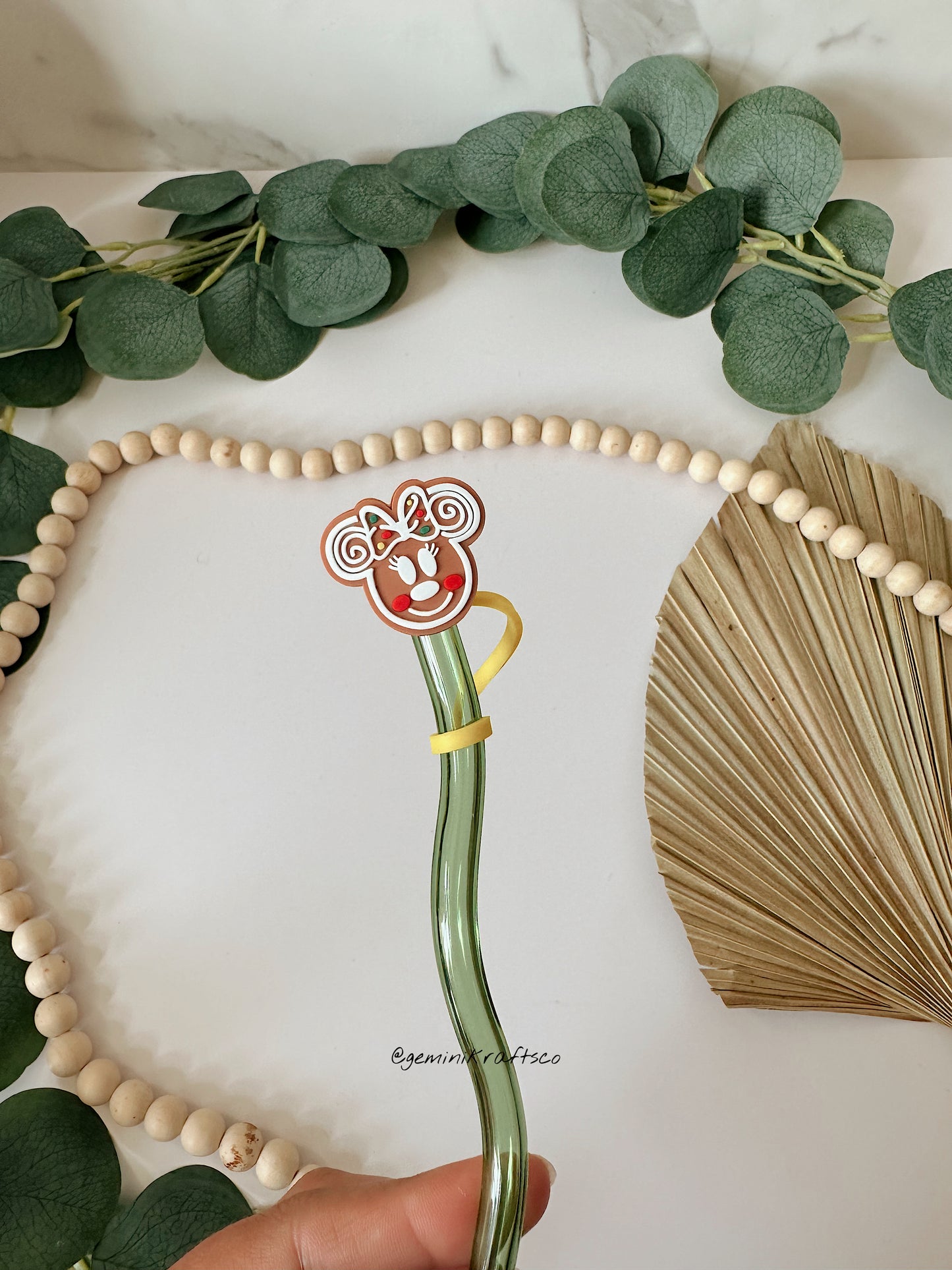 Gingerbread Mouse Straw Topper