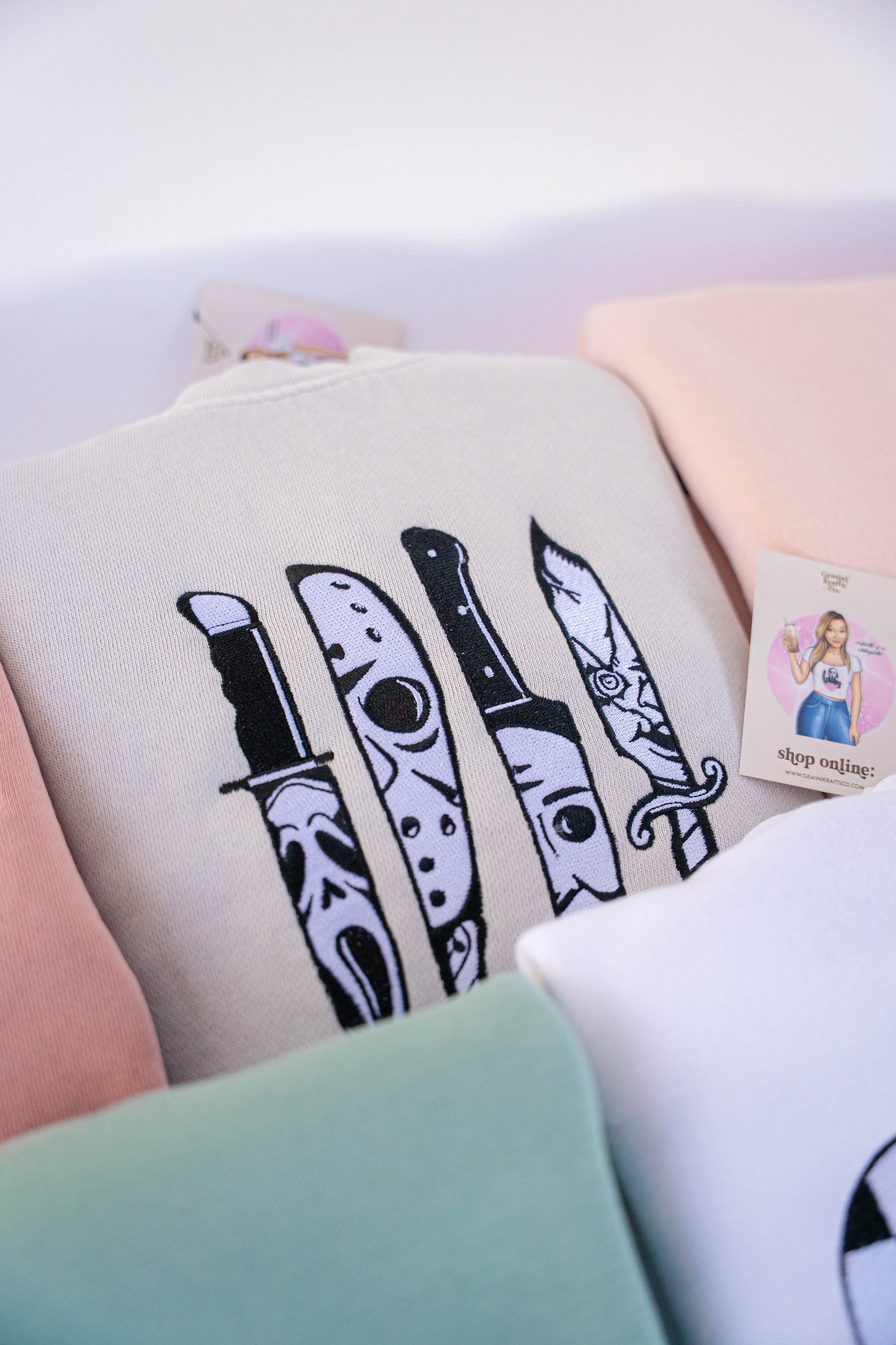 Killer Knives Embroidered Crew/ Tee