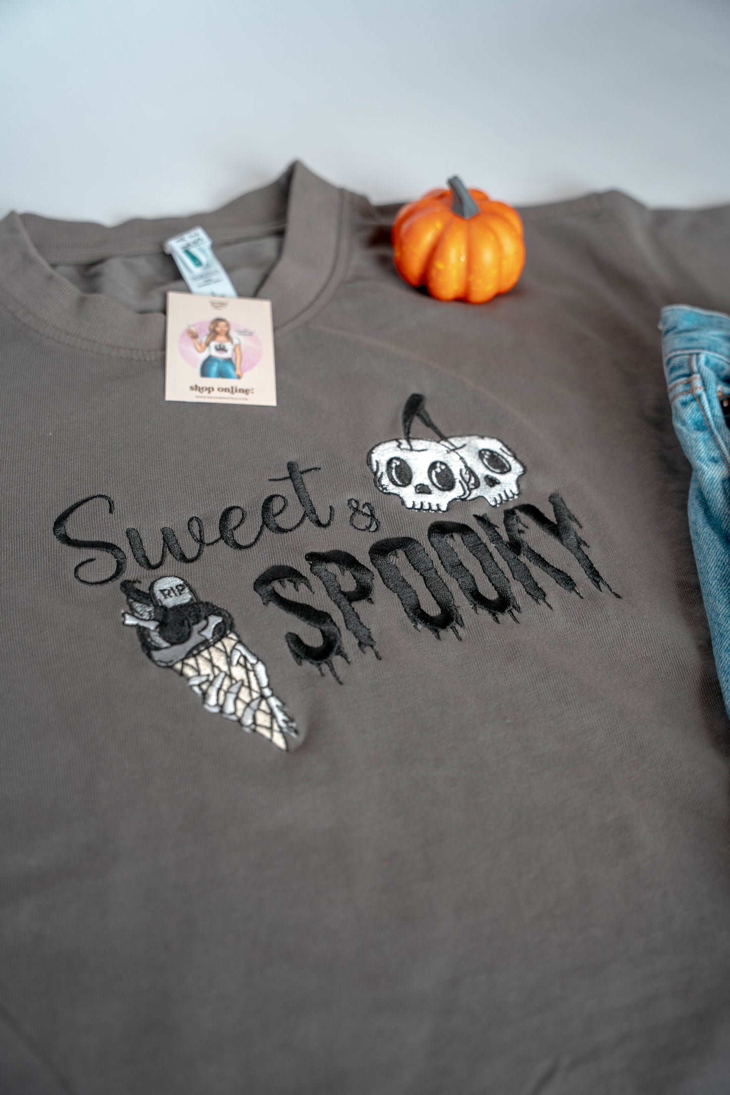 Sweet n Spooky Embroidered Tee