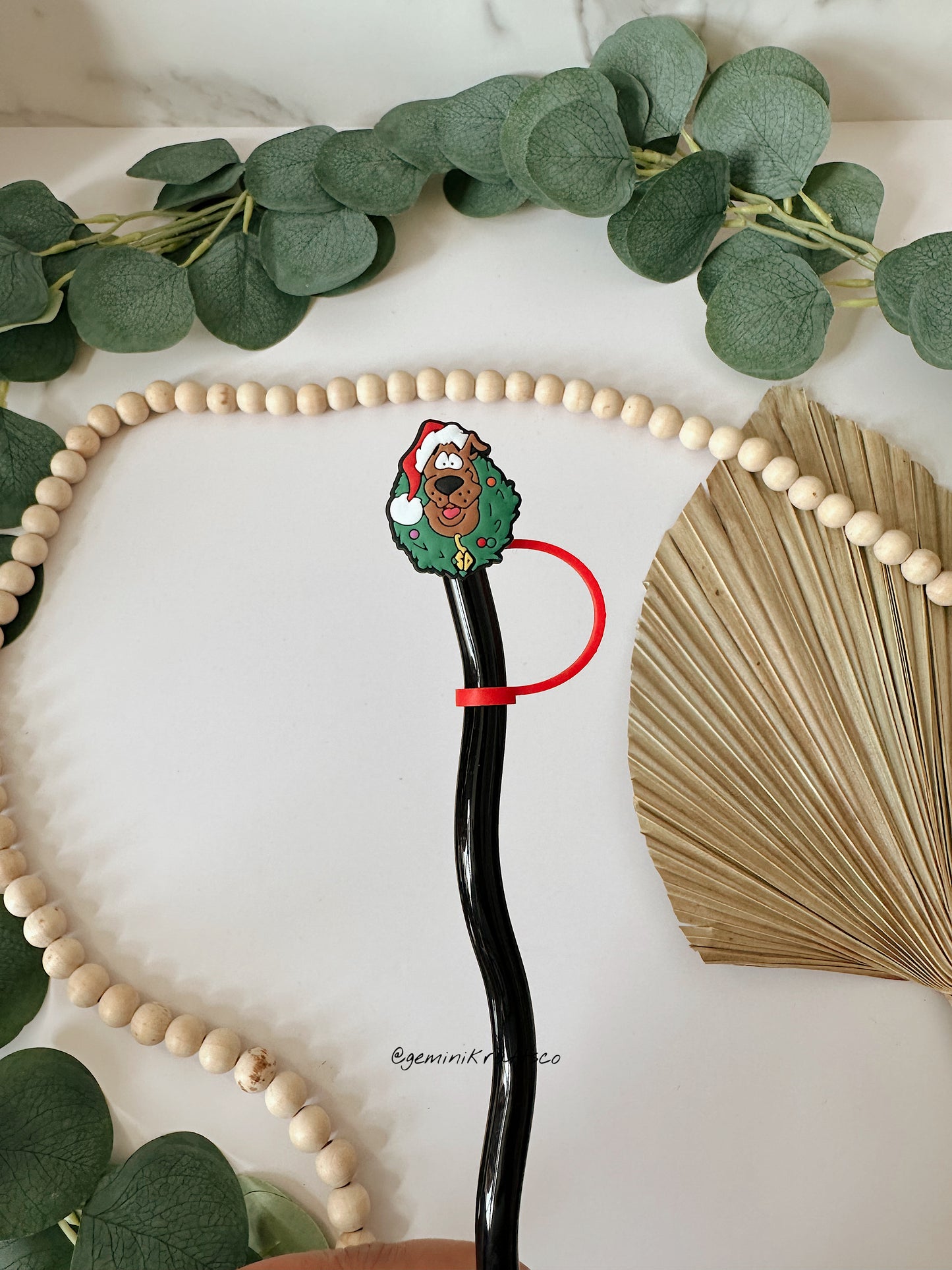 Mystery Dog Straw Topper