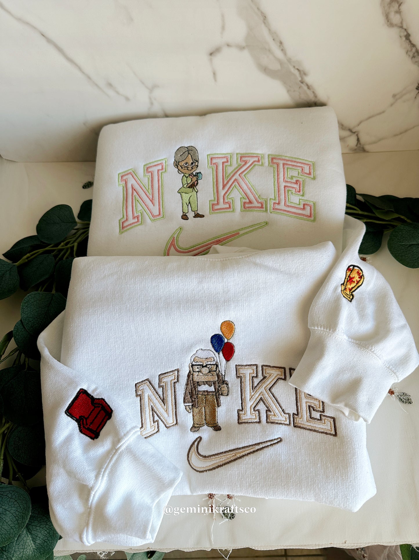 C & E embroidered sweaters