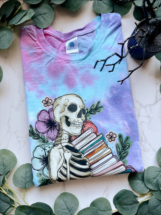 Skelly Bookworm Sweater/Shirt | GeminiKrafts