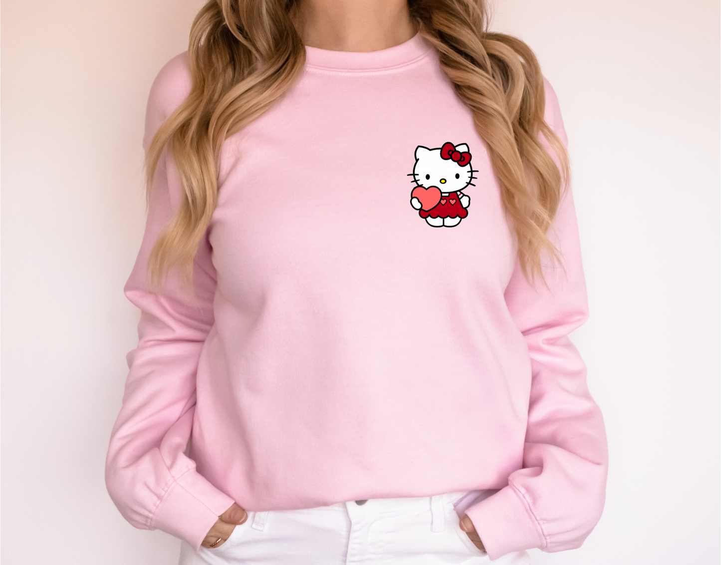 Lovable Hello Cat Crewneck